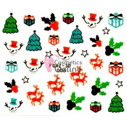 Stickere 3D cu Sarbatori de Iarna, Cod FGHZ 006 Black